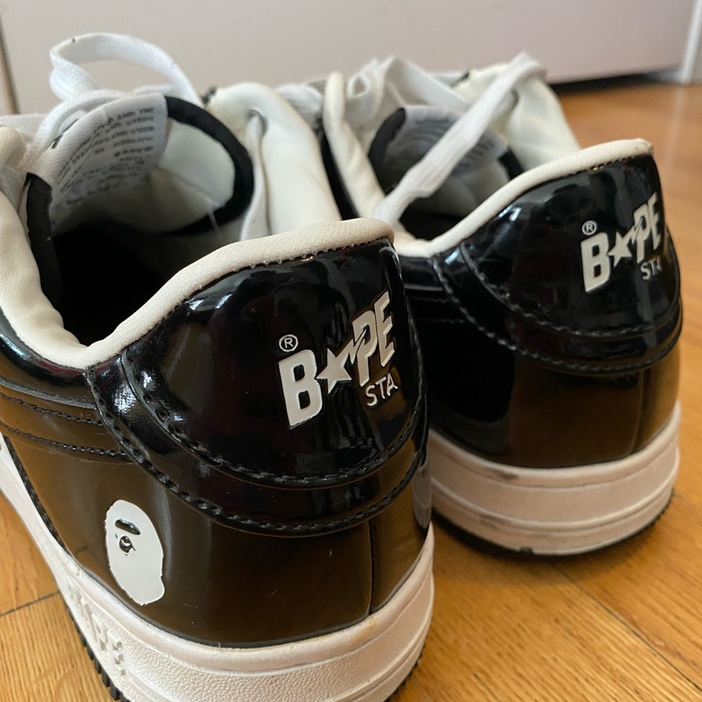 Bape Men's Sneakers in Black and White - Picture 8 of 10